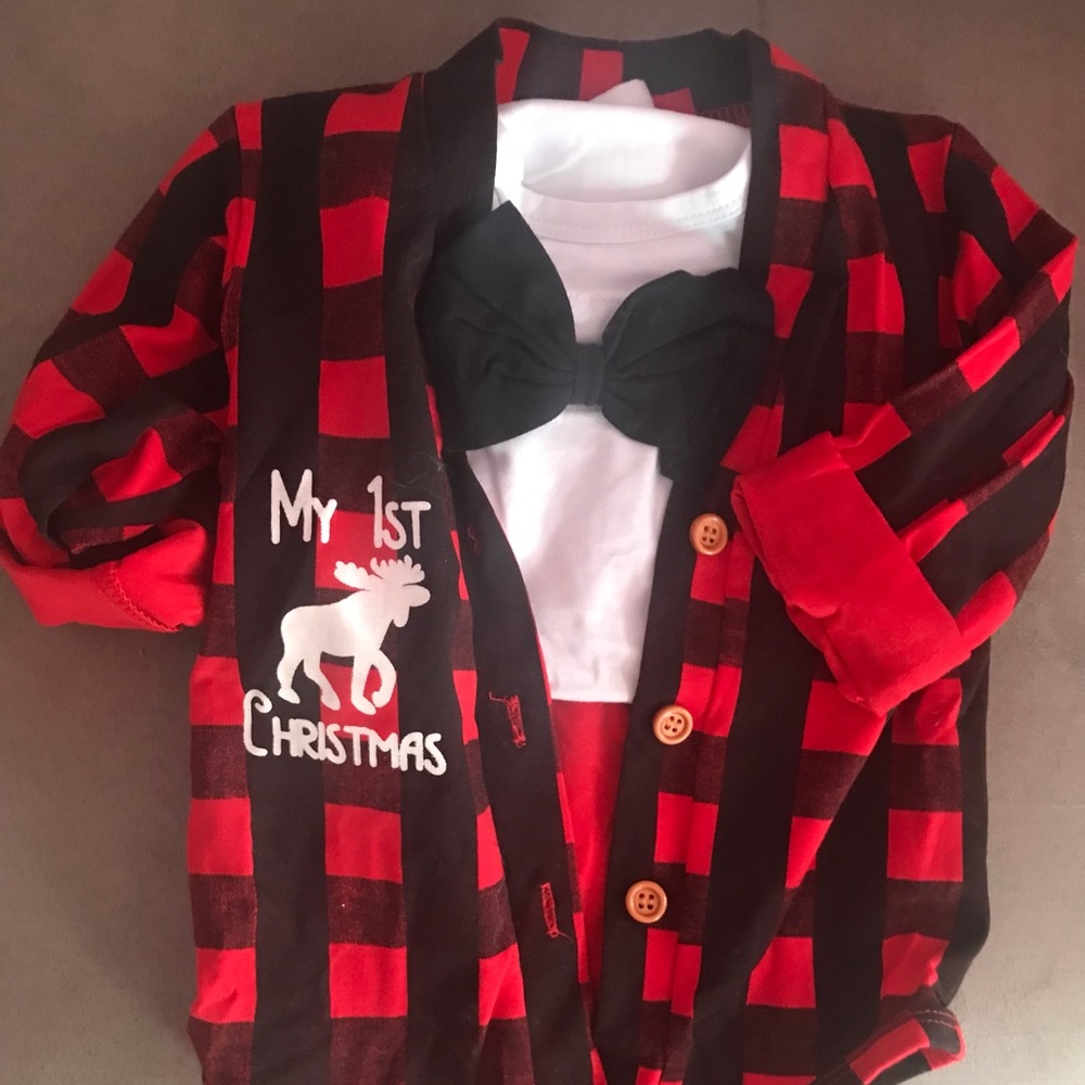 My first Christmas boy outfit